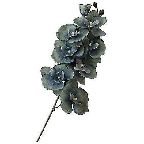 Orchidées artificielles papillon de nuit, fleurs en soie réalistes, décoration pour mariage, fête, maison ou bureaubleu (1/5)