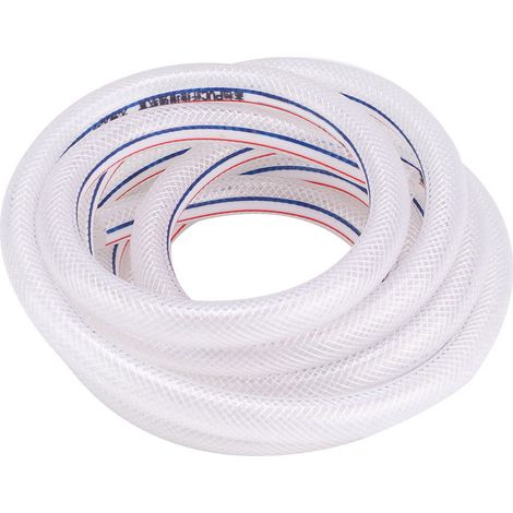 Tuyau transparent tressé flexible renforcé en PVC 8/12 mm pour l'irrigation de jardin (1/5)