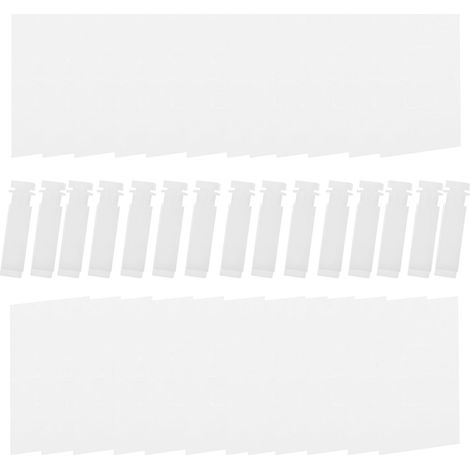 Languettes de Réparation Accessoires de Rechange pour Stores Verticaux 2sets en Pom Blanc, Faciles à Installer pour Stores à Bandes Verticales (1/5)