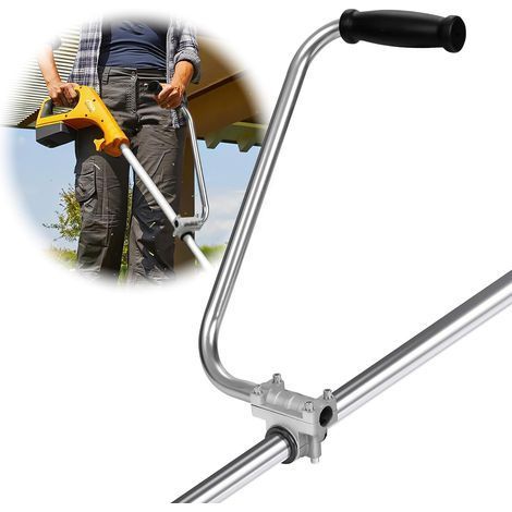 Rallonge de poignée ergonomique pour débroussailleuse - Protection dorsale pour l'entretien des pelouses et des aménagements paysagers, poignée durable et confortable à utiliser-Karteo (1/5)