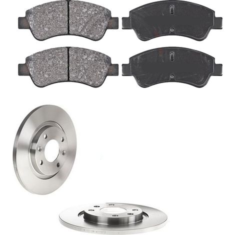 KIT FRENI ANTERIORI compatibile con PEUGEOT 307 (3A/C) - DISCHI + PASTIGLIE OEM: P 61 066 , P 61 068 / 17336 , 17338 /SOSTITUZIONE DIRETTA/BASSA POLVERE/SILENZIOSO