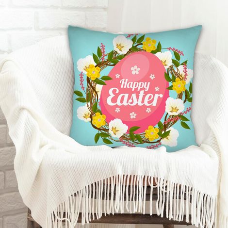Housse de coussin 45x45 cm carrée lavable en machine pour la Saint-Valentin, mariage, anniversaire, naissance de bébé (1/5)
