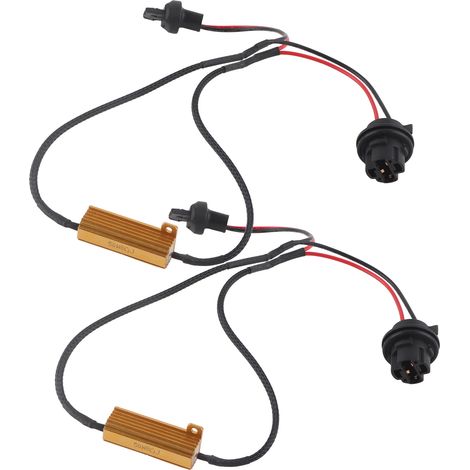 Adaptateurs de câblage 7440 T20 50W8RJ anti hyper flash sans erreur pour clignotants LED (1/5)