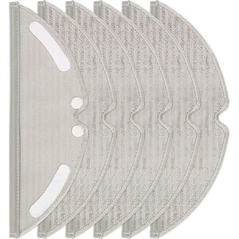 6 Stück Wischtücher für Dreame D20 Plus/D20 Pro Plus/D20 Saugroboter Wiederverwendbar und Waschbar Ersatztuch (1/5)