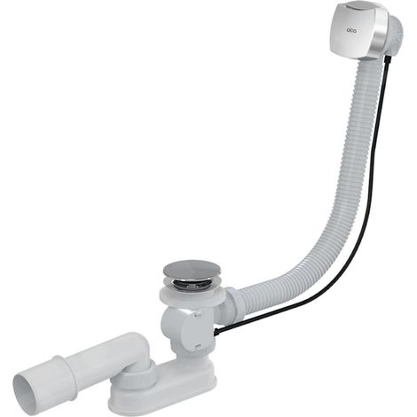 Alca - Kit vidange et trop-plein pour baignoire, longueur 1000 mm, chromé A51CRM-100 (1/3)