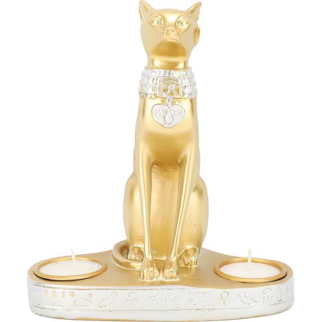 en forme de chat statuette égyptienne antique artisanat