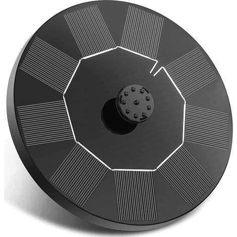 Pompe solaire pour fontaine de bassin d'extérieur avec 6 effets - Pompe à eau solaire flottante pour étang de jardin ou bain d'oiseaux, réservoir à poissons, 1 W (1/5)
