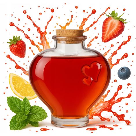 LOVE Glasflasche, 650 ml, für Wein, Spirituosen, Liköre, Geschenk zur Hochzeit (1/5)