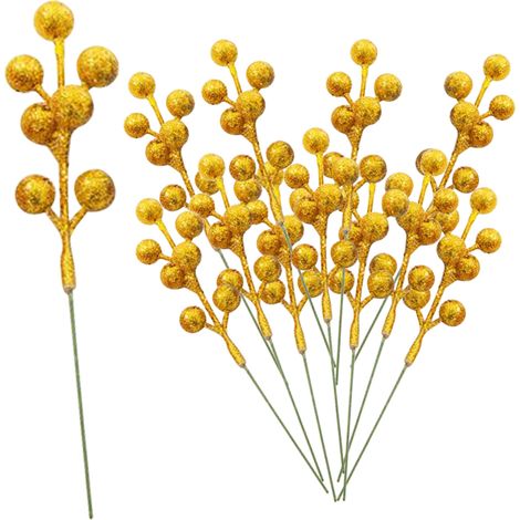 Lot de 12 12pcs PP or 17 cm - utilisation pratique pour maison - lot de 12 pièces - s'intègre parfaitement à votre décoration (1/5)