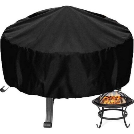 Housse De Protection - Brasero Rond - 86 X 36 Cm - Tissu Oxford Imperméable Avec Revêtement PVC - Extérieur - 1 Pièce (1/4)