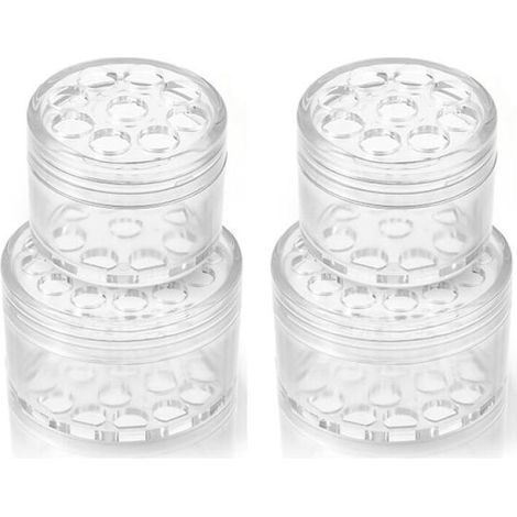 Juego de 4 soportes de plástico para flores, soportes para tallos, soportes giratorios para flores, soportes para arreglos florales, para crear ramos. (1/5)