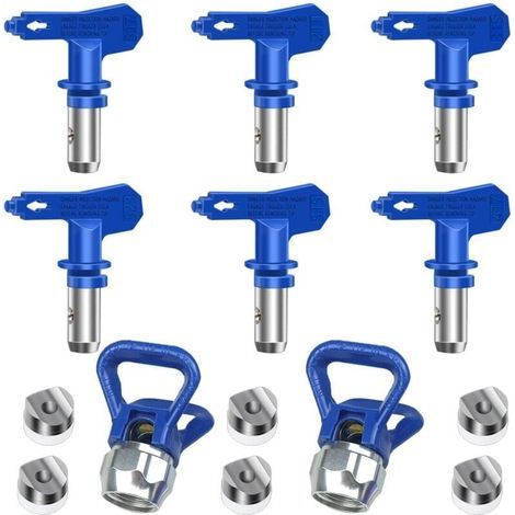 6 Pièces Buse de Pulvérisation Airless, Buses de Pulvérisation Réversibles sans Air, Buse Airless pour Pistolet à Peinture Haute Pression (Tapez 211, 315, 417, 515, 517, 523) (1/5)