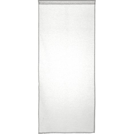 Lot de 2 Voilages Vitrage Blanc Moly 60 x 120 cm - Atmosphera (1/4)