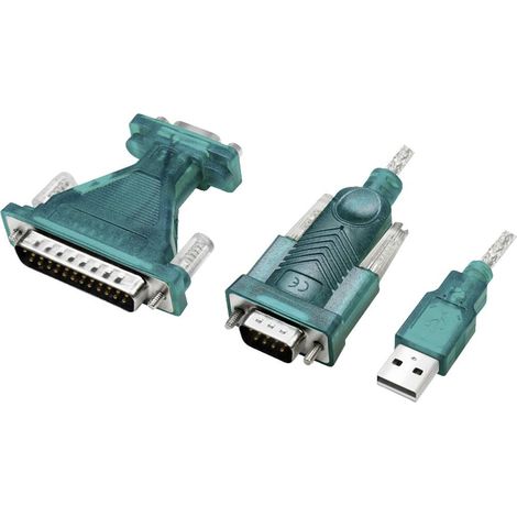 LogiLink série Adaptateur [1x USB 2.0 type A mâle - 1x SUB-D mâle 9 pôles, SUB-D mâle 25 pôles] 1.3 (1/5)