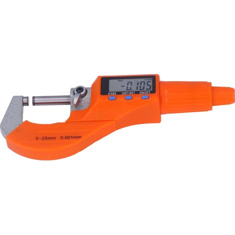 Elektronisches digitales Mikrometer 0-25 mm, Schrauben-Dickenmessgerät, Auflösung 0,001 mm, Präzisionsmessgerät. (1/5)