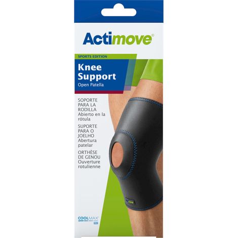 Rodillera Actimove SE con rótula expuesta, talla L, color negro (7558522) (k=12)
