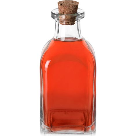 Bottiglia di vetro con tappo di sughero da 110 ml
