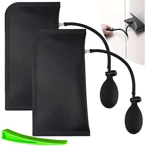 Luftkeilpumpe, Hebe-Luftkissen, Montagepumpe, Handwerkzeug, DIY-Aufblasvorrichtung für Tür- und Fenstermontage, Autoreparatur (2 Stück, rechteckig) 2 Stück, rechteckig - (1/5)