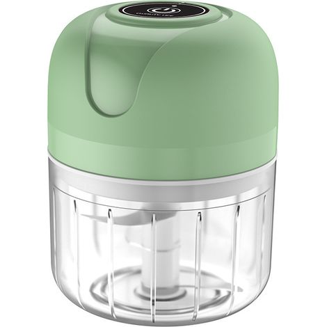 Cortador de ajos eléctrico, picador de carne USB, machacador de ajos, rallador de verduras duradero, utensilio de cocina, herramienta ecológica (1/5)