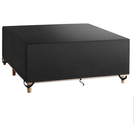 Housse De Protection Salon De Jardin 200x100x75cm, Étanche Robuste Tissu Oxford 420D Housse Protection Table De Jardin Exterieur, Résistance au Vent