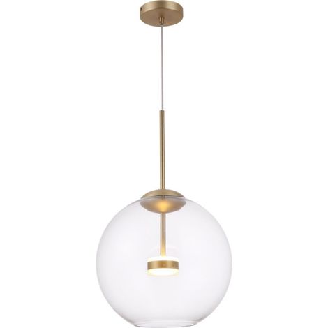 Maytoni Cometa Abat-jour en verre pour plafonnier moderne Cometa intégré à LED en or mat