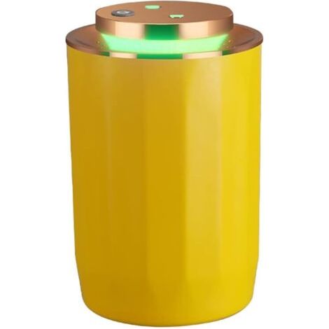 1 Pcs Mini humidificateur 2500ml double spray d'huile essentielle Diffuseur d'arôme d'huile essentielle USB brume fraîche Humidificateur pour voiture bureau chambre à coucher (Jaune) (1/4)