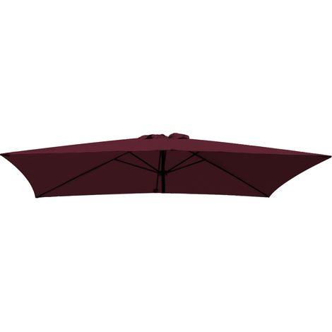 Greenbay Replacement Fabric Garden Parasol Canopy Cover for 3X2m 6 Arm Parasol - Wine (1/2)