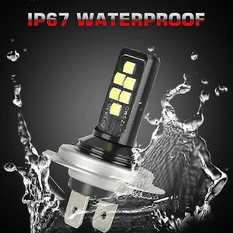 Kit de 2 bombillas LED H4 para faros delanteros, luz alta y baja, 220 W, 60000 lm, súper brillantes, luz blanca de 6000 K. (1/4)