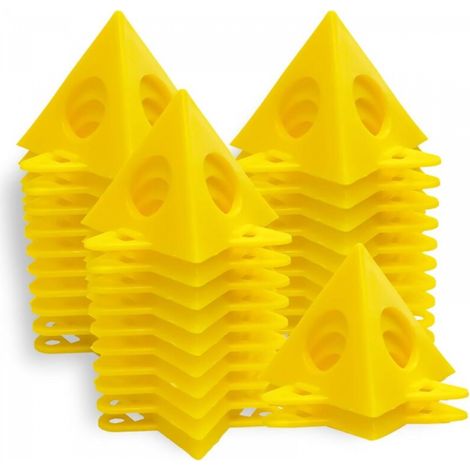 Lot de 30 supports de peinture triangulaires en plastique, mini trépieds coniques pour soutenir et surélever les surfaces de travail (1/5)