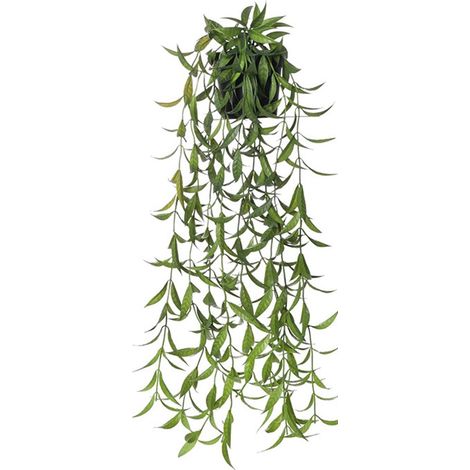 Elkuaie Plantes Artificielles à Suspendre - Fausses Plantes à Suspendre en Pot - Feuilles d'eucalyptus 56 cm Plantes décoratives Grises pour l'intérieur (1/5)