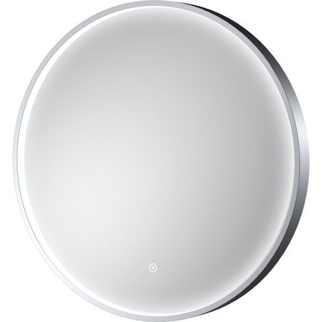 Hudson Reed Mensa Chrome Inset Framed LED Touch Sensor Bathroom Mirror 600mm H x 600mm W (1/3)