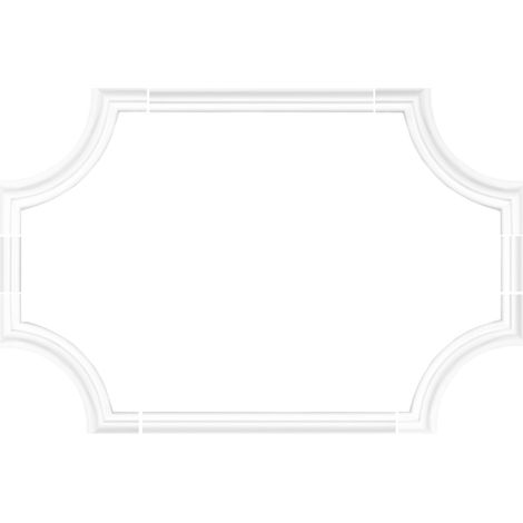 Cornice di parete e soffitto fregio stucco telaio resistente agli urti AD389: Nastro piatto AD389  6.81 €/m (1/4)