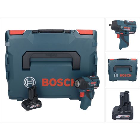 Bosch GDS 12V-115 Professional Akku Drehschlagschrauber 12 V 115 Nm 3/8" Brushless + 1x Akku 6,0 Ah + L-Boxx - ohne Ladegerät