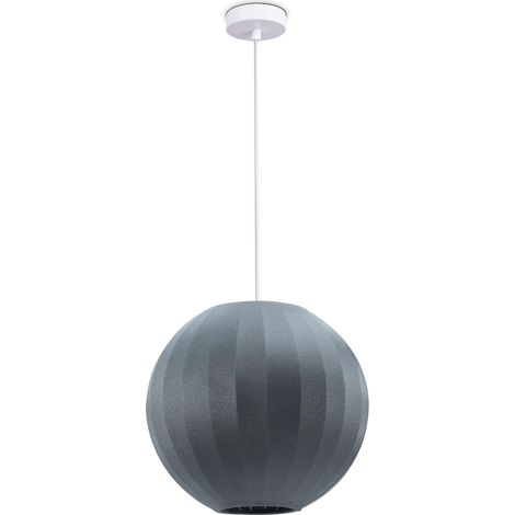 Paco Home Lámpara Colgante  Luminaria De Suspensión Salón Dormitorio Comedor Moderna Nylon E27 Gris, Lámpara colgante - Tipo 3