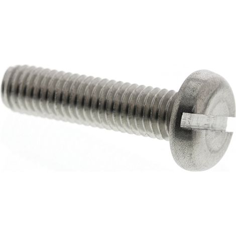 Vis à métaux RS PRO M5 à tête Cylindrique fendue en Acier Inoxydable, 20mm ( Prix pour Sachet de 100 )