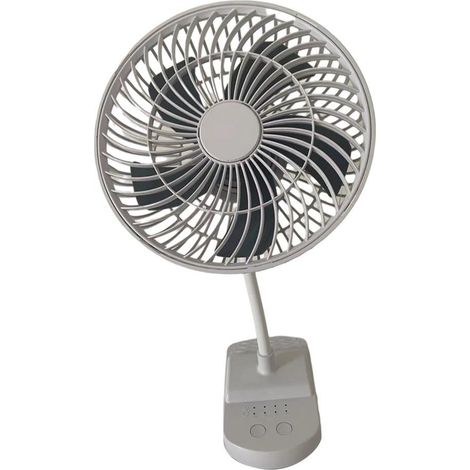 Ventilateur de Bureau Portable avec Pince 720° - Ventilateur Silencieux Rechargeable pour Lit, Bureau, Voyage et Poussette (1/5)