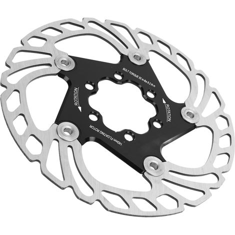 Disque de frein flottant léger et dissipateur de chaleur pour VTT et vélo de route, avec 6 vis, 140 mm / 5,5 pouces (1/5)