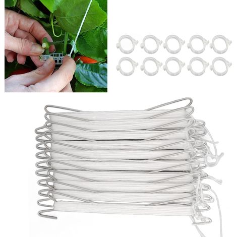 Crochets de suspension pour plants de tomates, crochets pour tomates, crochets de suspension pour plants de vigne en serre, crochets de suspension pour plants de raisin et de pastèque (1/5)