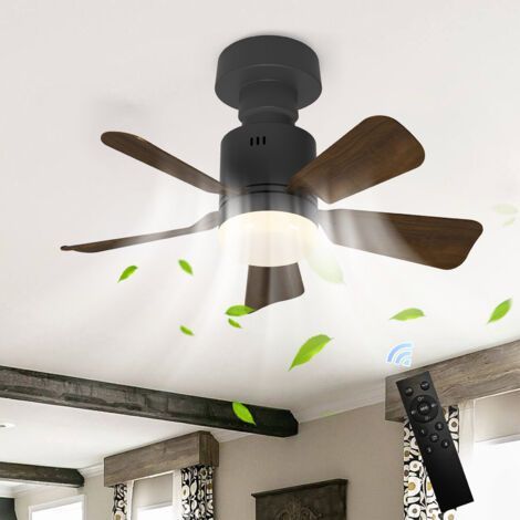 Ganeed – Ventilatore da soffitto silenzioso da 45 cm con luce LED dimmerabile – Telecomando – 3 velocità – Pale in ABS – 24 W per 8-15 m² (1/5)