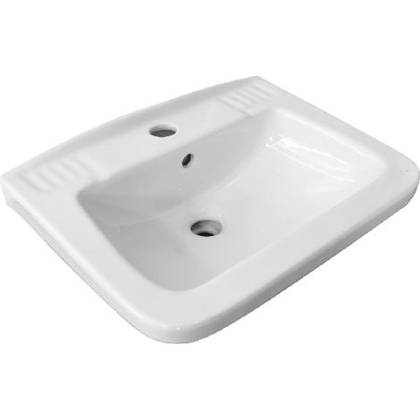 Lavabo quadro sospeso a parete 36x45 cm modello LP83 - Bianco (1/3)
