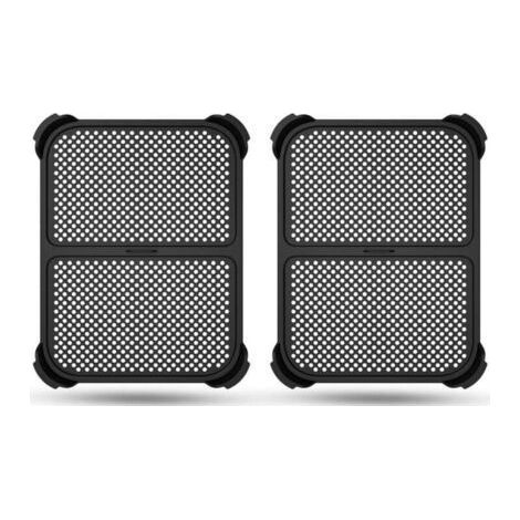 2er-Pack Spritzschutz für Ninja Foodi MAX Dual Zone AF400EU / AF451EU / DZ401 Heißluftfritteuse, Silikonzubehör, wiederverwendbarer Spritzschutz-Muntra (1/5)