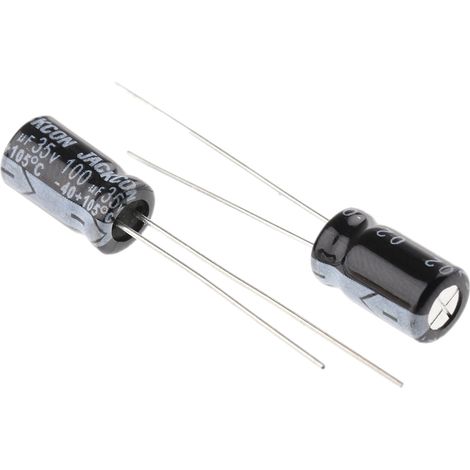 Condensateur RS PRO 100µF, 35V c.c.