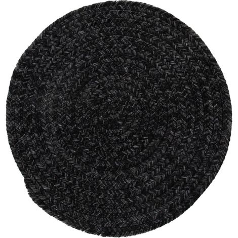 tappeto "solid" rotondo grigio scuro, ø 120 cm (1/2)