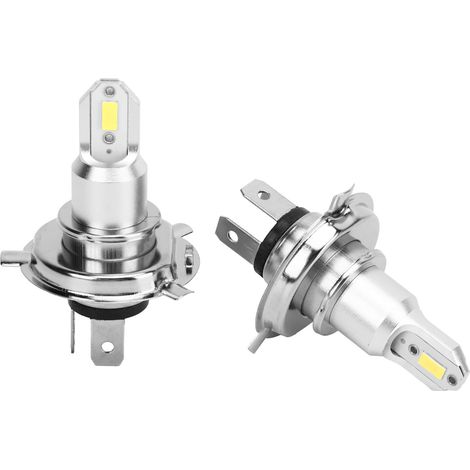 Stück LED-Motorradscheinwerferlampen, helles und stabiles Licht, 2600 lm, 110 W, H4-Lampen, für Auto, SUV, LKW, Wohnmobil, weißes Licht (6000 K). (1/5)