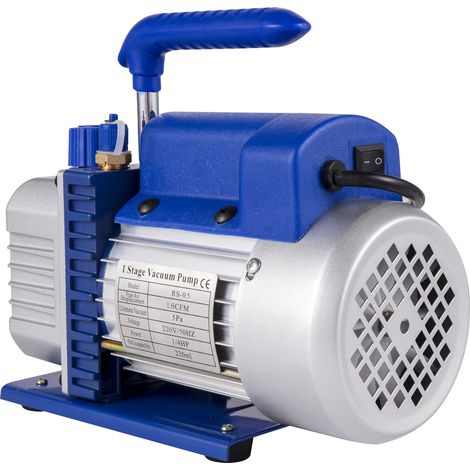 Mophorn 1.8CFM pompe à vide collecteur jauge ensemble HVAC voiture AC réfrigérant charge (1/5)