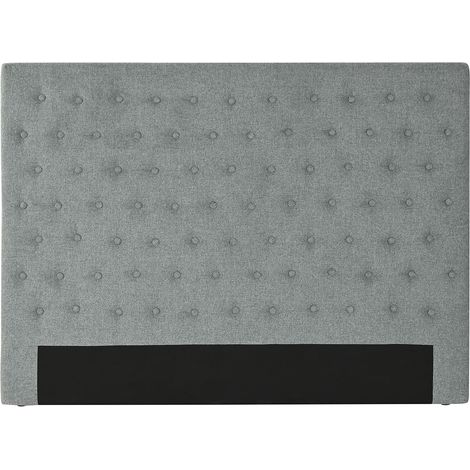 Tête de lit en tissu polyester coloris vert menthe et bois - longueur 164 x profondeur 9 x Hauteur 123 cm (1/4)