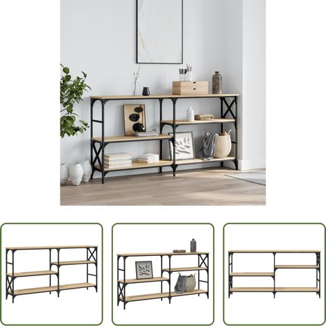Holzwerkstoff -  Konsolentisch Sonoma-Eiche 150x29x76,5 cm Holzwerkstoff (1/5)