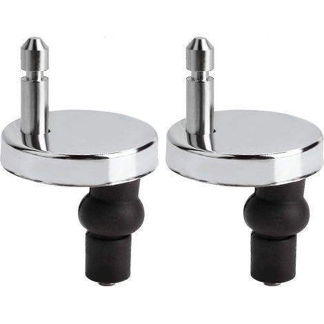 Paire d'abattants de toilette à charnières - Fixations à charnières à dégagement rapide (1/5)