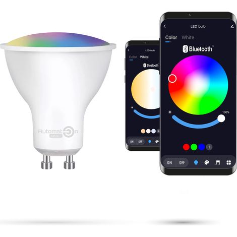 Tuya 5W Bluetooth GU10 RGBCCT-Lampe Warmweiß, Kaltweiß, Neutralweiß, Buntes RGB (1/5)