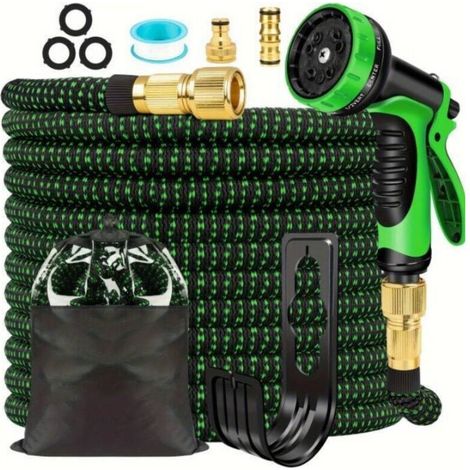 15m Expandable Garden Hose - Lightweight - 10 Spray Patterns, Leak-Proof Copper Fittings for Garden, Car Washing, and Pets (1/5)